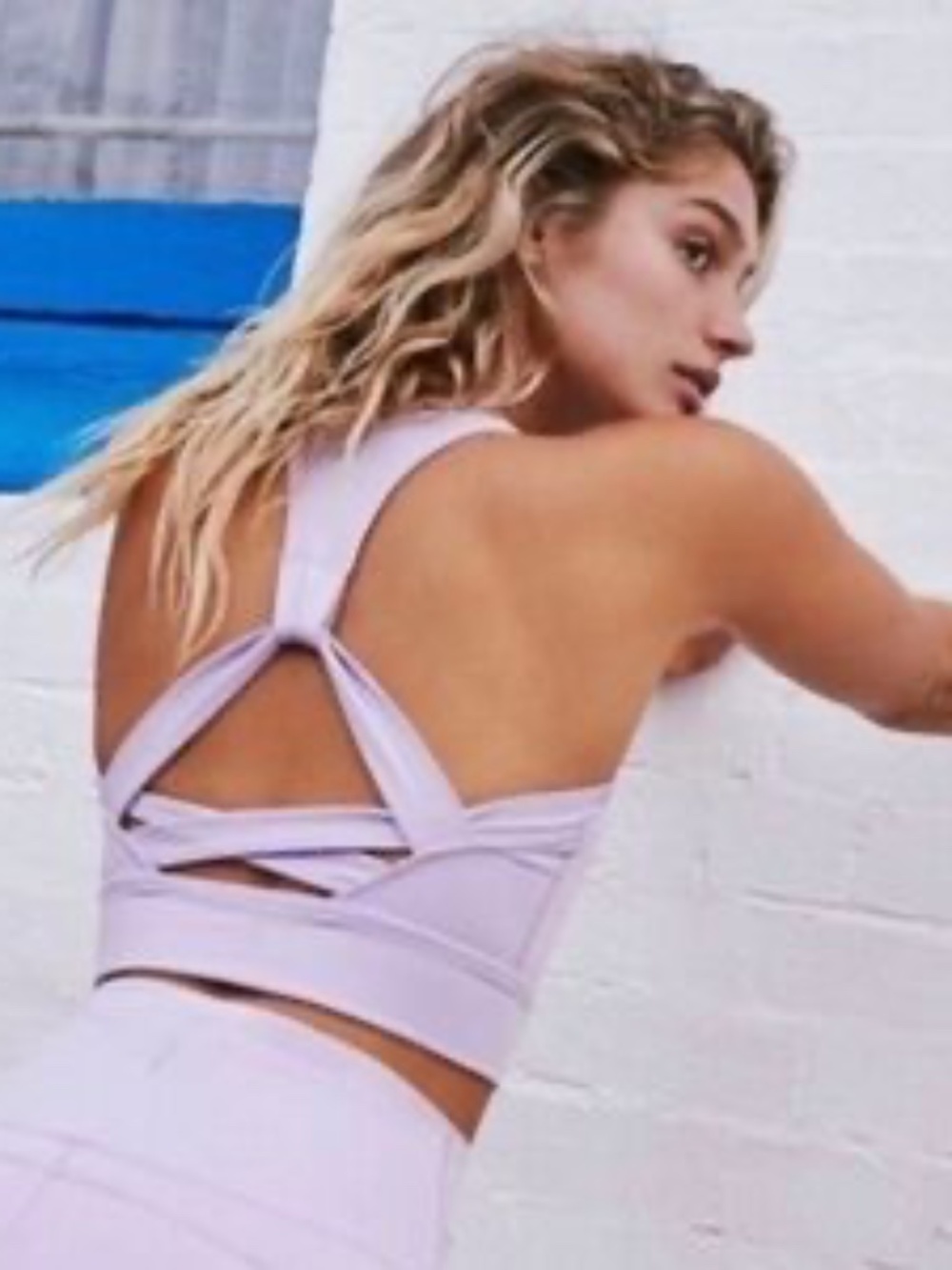 Free People Movement Lavender Strappy Sports Bra S- XS